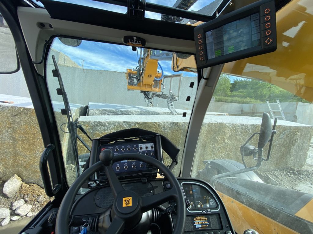 Inside Cab Raptor Quarry Drill from WORD Rock Drills photo