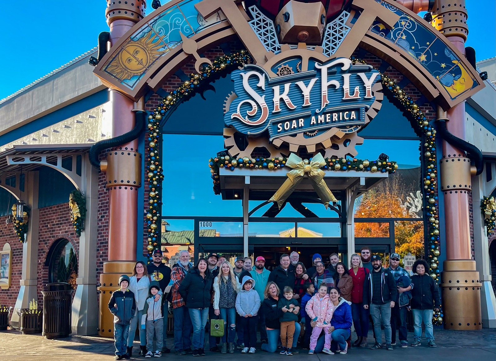 Word Rock Drills team at Sky Fly amusement park